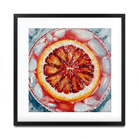 Aperol Spritz Cocktail Square Framed Art Print Aperol Spritz Cocktail Square Framed Art Print wall art product David Alexander Elder
