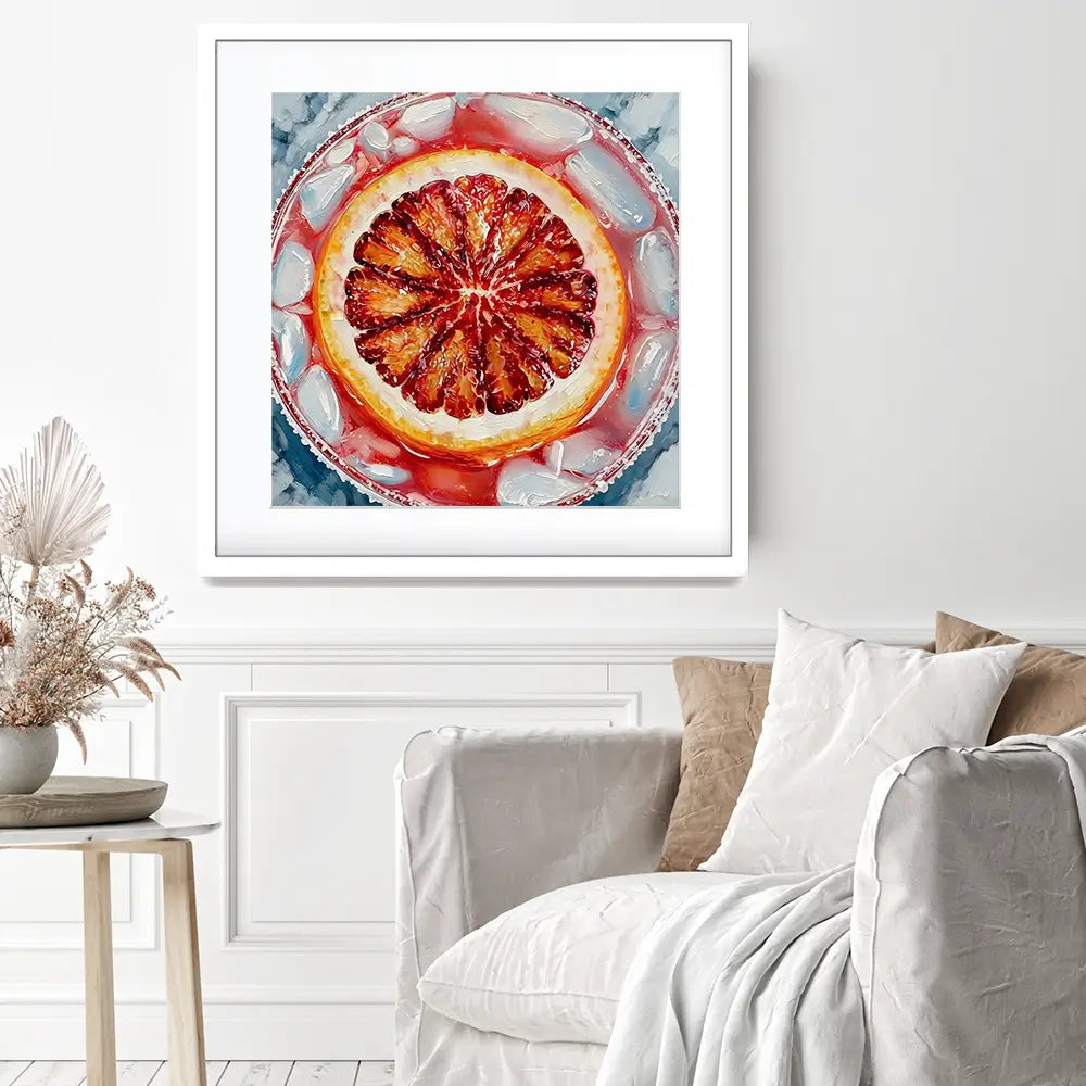 Aperol Spritz Cocktail Square Framed Art Print Aperol Spritz Cocktail Square Framed Art Print wall art product David Alexander Elder