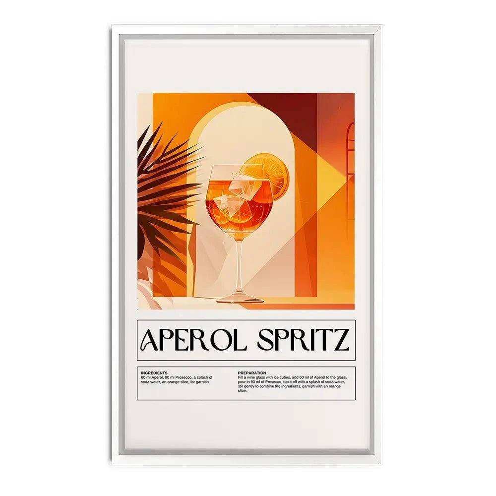 Aperol Spritz Recipe Canvas Print Aperol Spritz Recipe Canvas Print wall art product Art Print Shop