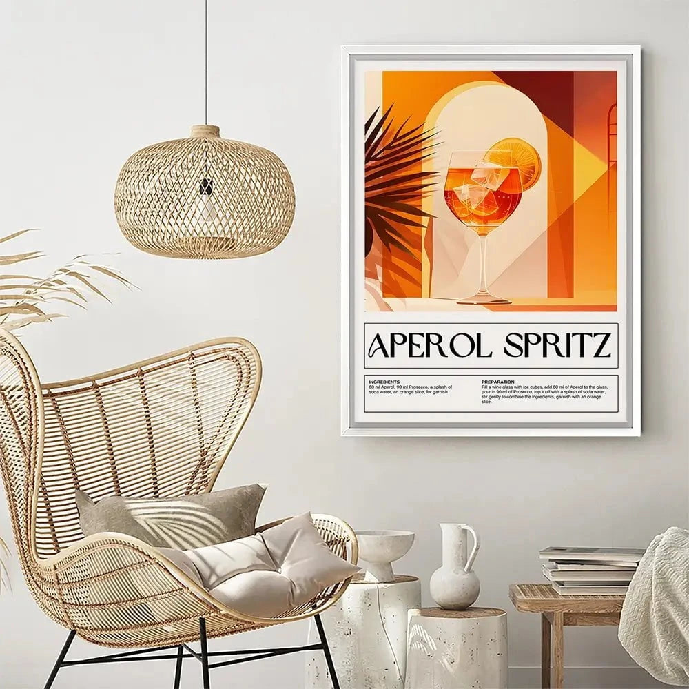 Aperol Spritz Recipe Canvas Print Aperol Spritz Recipe Canvas Print wall art product Art Print Shop
