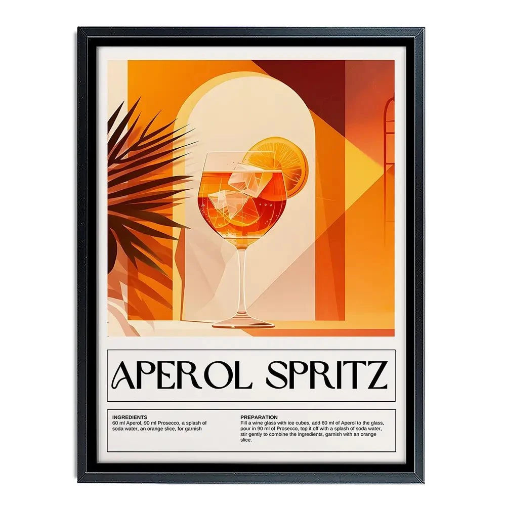 Aperol Spritz Recipe Canvas Print Aperol Spritz Recipe Canvas Print wall art product Art Print Shop