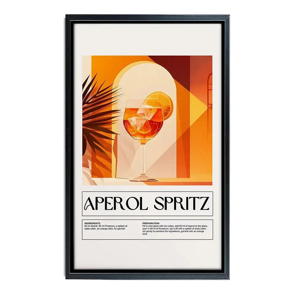 Aperol Spritz Recipe Canvas Print Aperol Spritz Recipe Canvas Print wall art product Art Print Shop