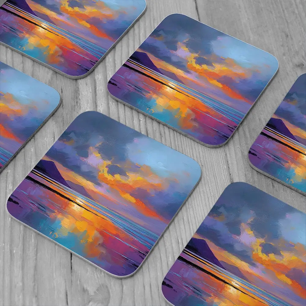 Ardnamurchan Dusk Coaster Set Ardnamurchan Dusk Coaster Set wall art product David Alexander Elder