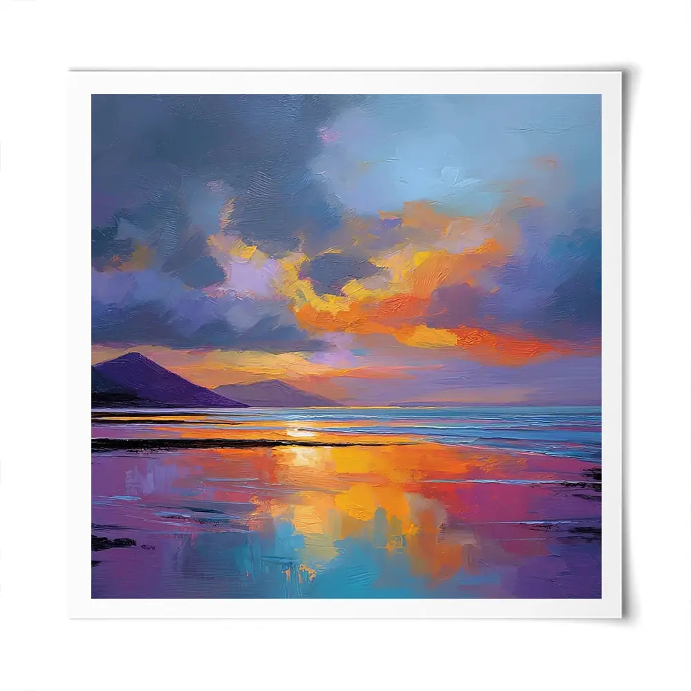 Ardnamurchan Dusk Square Art Print Ardnamurchan Dusk Square Art Print wall art product David Alexander Elder