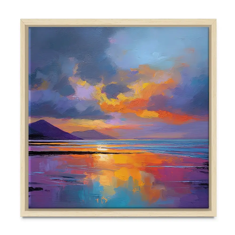Ardnamurchan Dusk Square Canvas Print Ardnamurchan Dusk Square Canvas Print wall art product David Alexander Elder