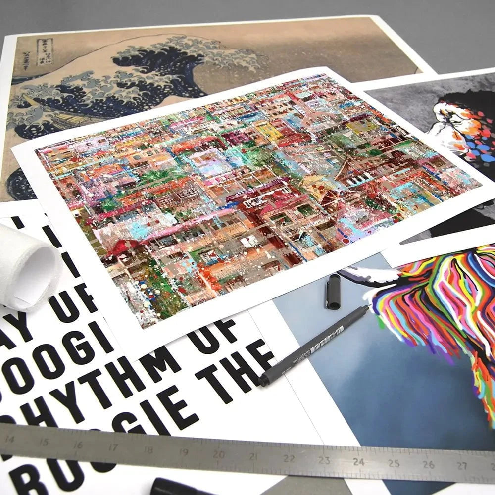 Art City Houses Art Print Art City Houses Art Print wall art product Studio Paint-Ing