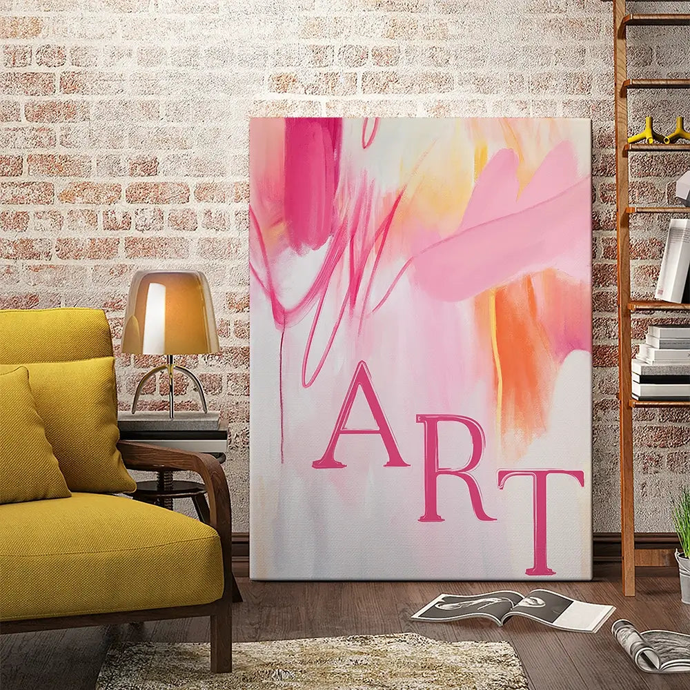 Art Pink Canvas Print Art Pink Canvas Print wall art product Treechild