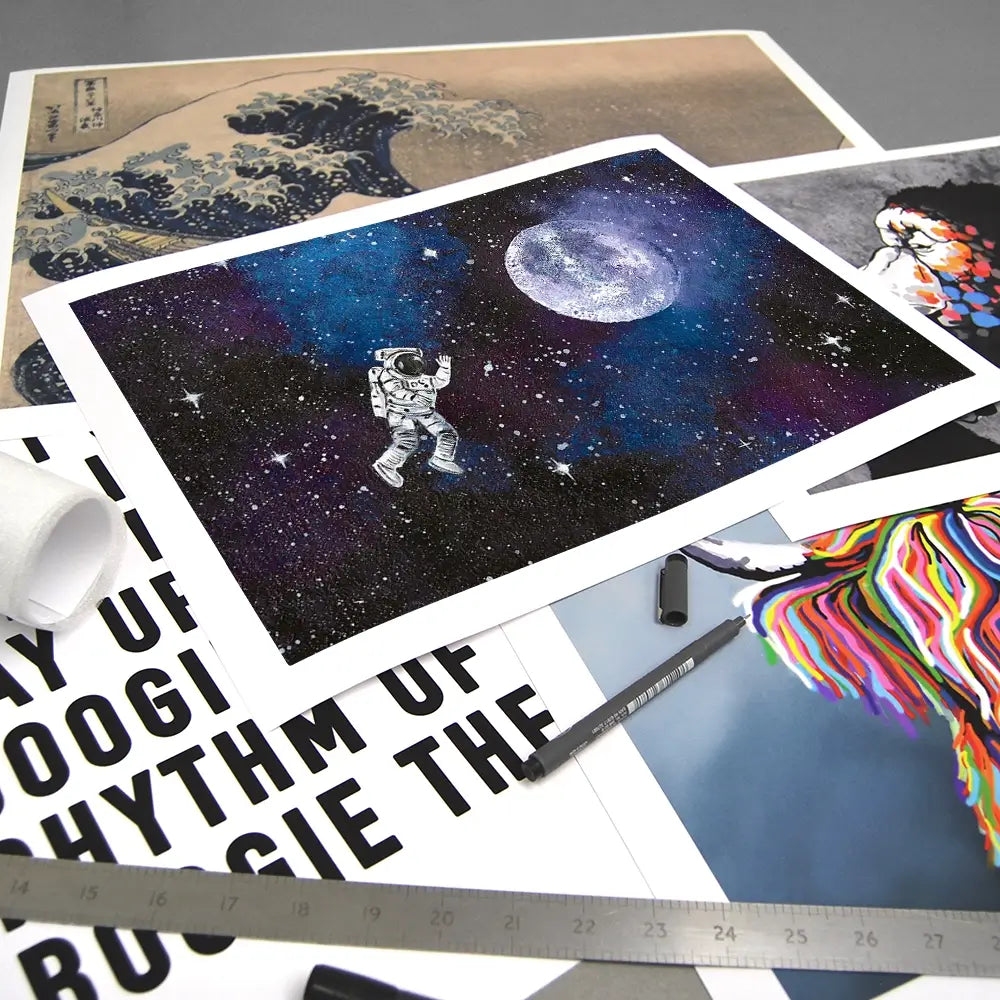 Astronaut Moon Art Print Astronaut Moon Art Print wall art product Emma LC Art