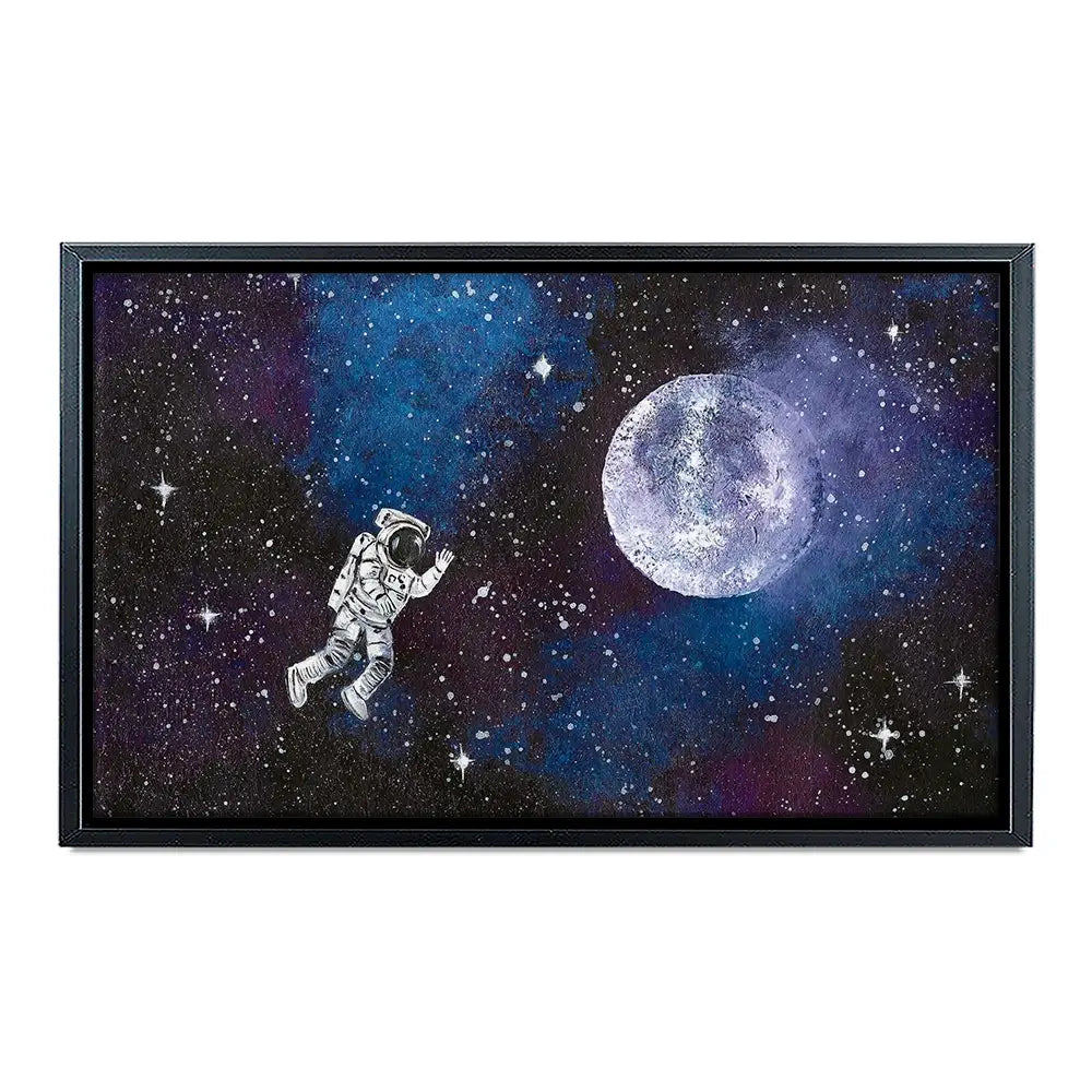 Astronaut Moon Canvas Print Astronaut Moon Canvas Print wall art product Emma LC Art
