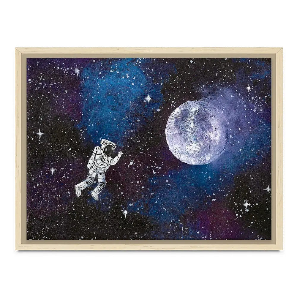 Astronaut Moon Canvas Print Astronaut Moon Canvas Print wall art product Emma LC Art