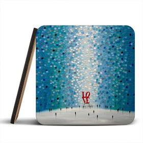 At The Heart Of Love Coaster Set At The Heart Of Love Coaster Set wall art product Ekaterina Ermilkina