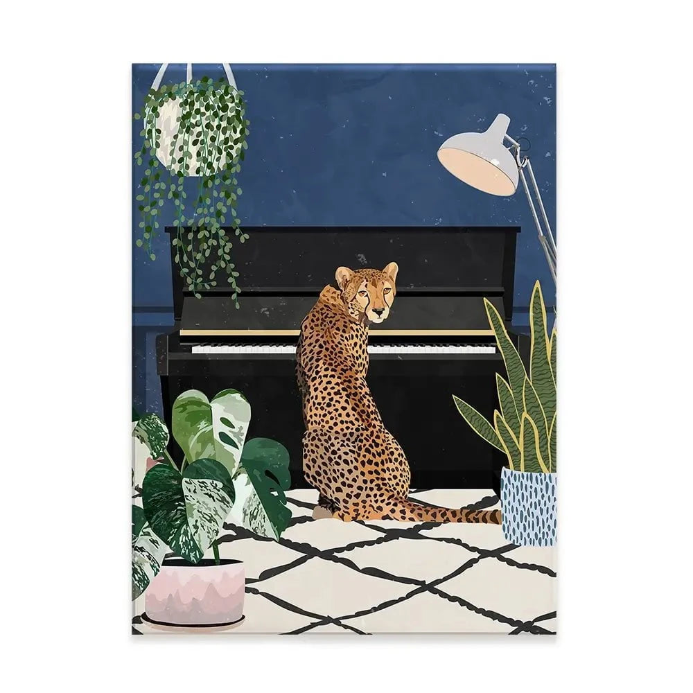 At The Piano Canvas Print At The Piano Canvas Print wall art product Sarah Manovski