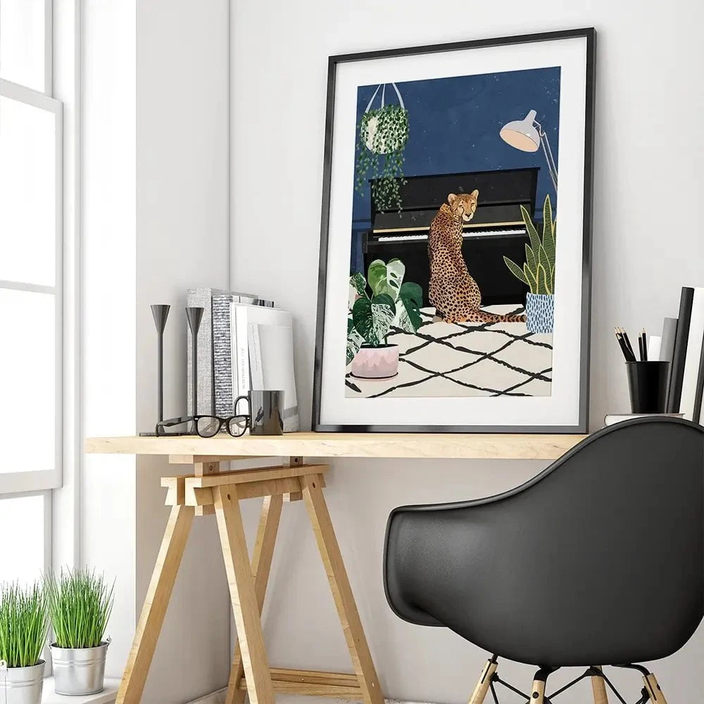 At The Piano Framed Art Print At The Piano Framed Art Print wall art product Sarah Manovski