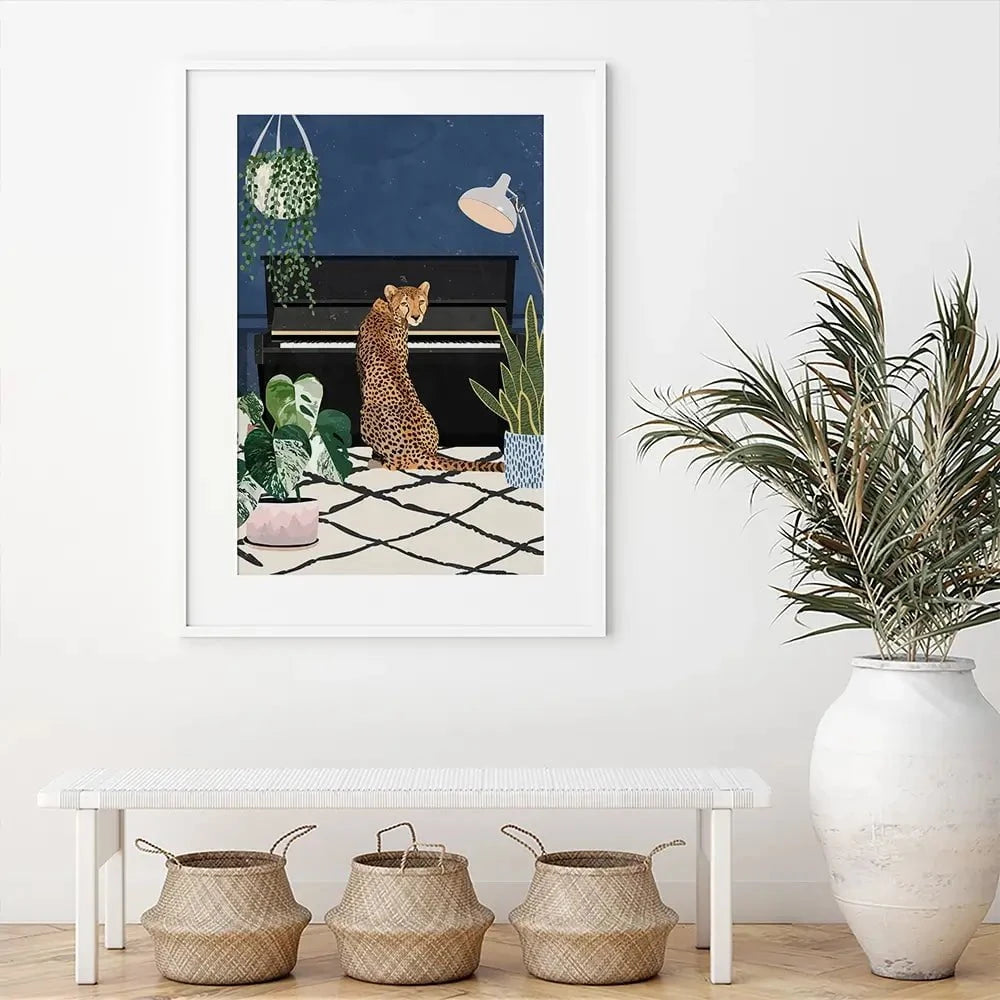 At The Piano Framed Art Print At The Piano Framed Art Print wall art product Sarah Manovski