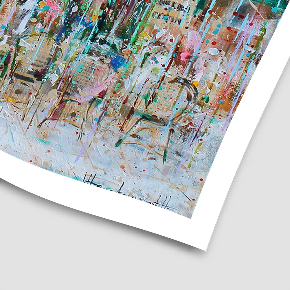 Au Petit Fer A Cheval Square Art Print Au Petit Fer A Cheval Square Art Print wall art product Studio Paint-Ing