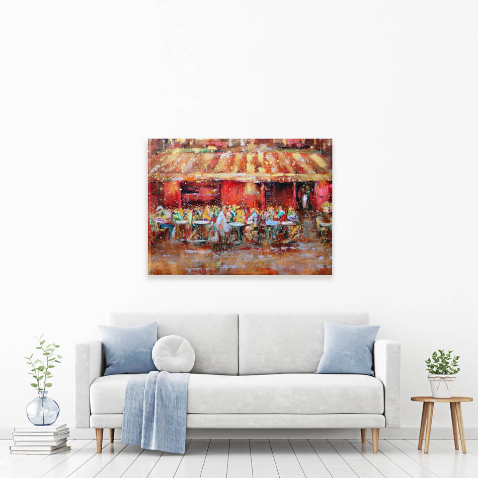 Au Petit Montmarte Canvas Print Au Petit Montmarte Canvas Print wall art product Studio Paint-Ing