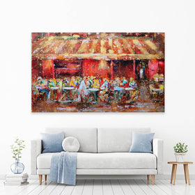 Au Petit Montmarte Canvas Print Au Petit Montmarte Canvas Print wall art product Studio Paint-Ing