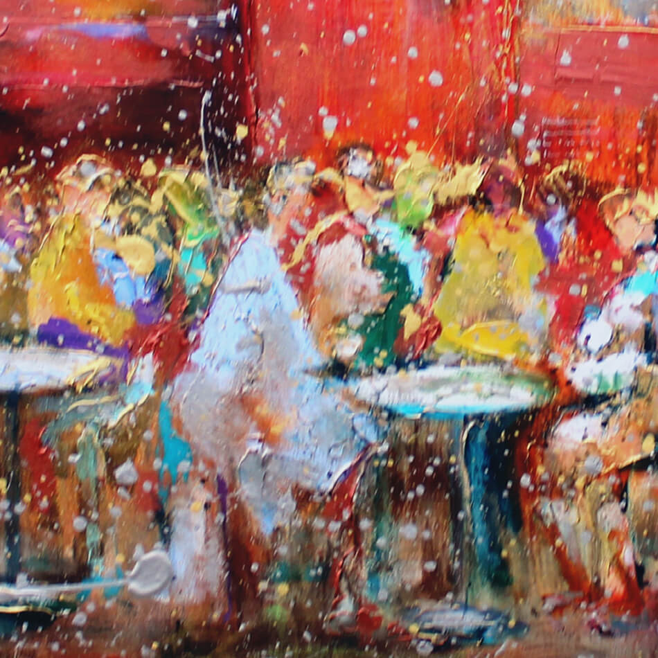 Au Petit Montmarte Canvas Print Au Petit Montmarte Canvas Print wall art product Studio Paint-Ing