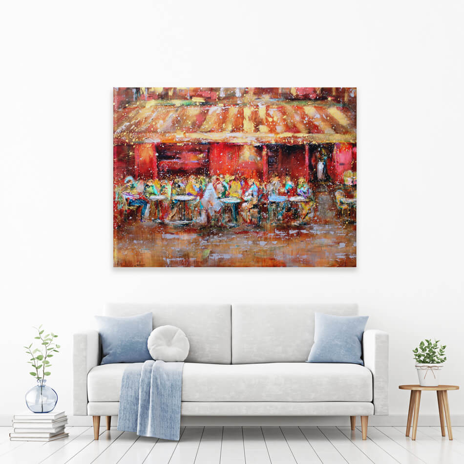 Au Petit Montmarte Canvas Print Au Petit Montmarte Canvas Print wall art product Studio Paint-Ing