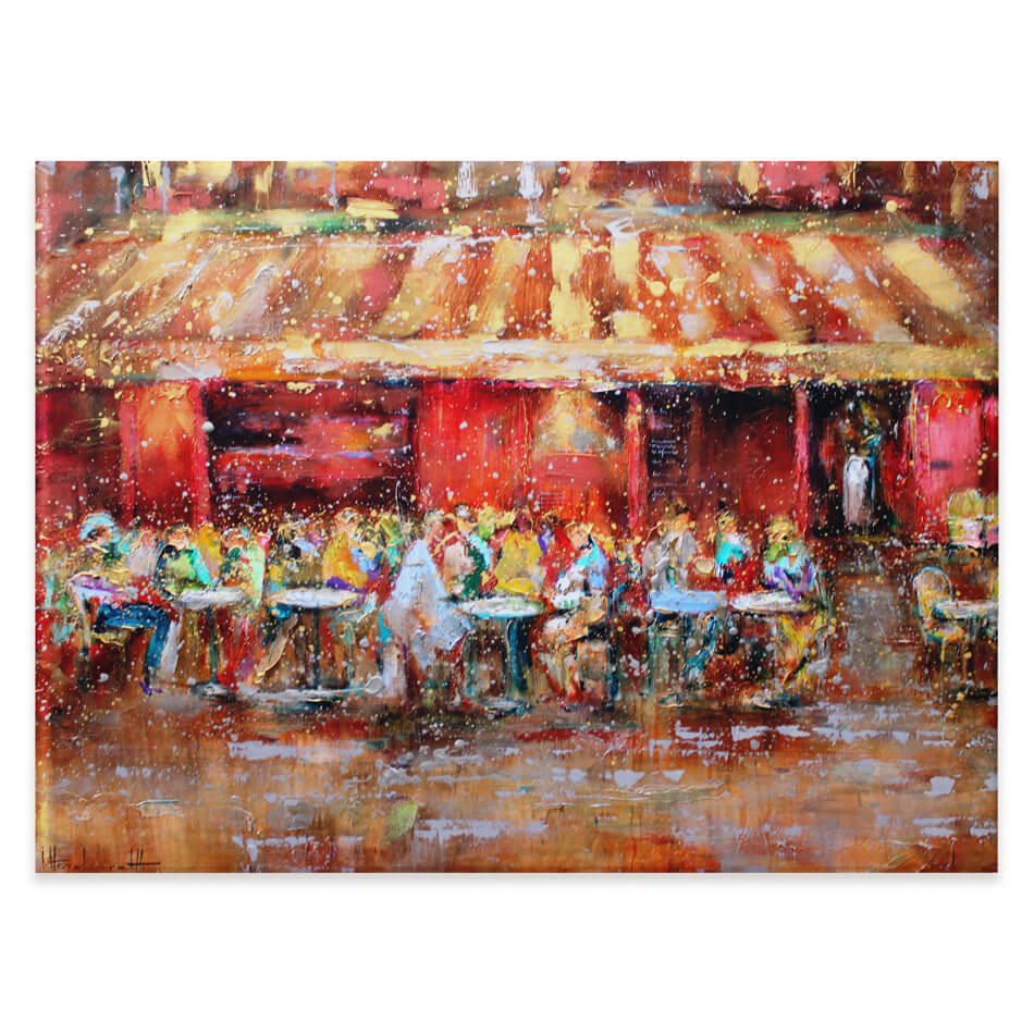 Au Petit Montmarte Canvas Print Au Petit Montmarte Canvas Print wall art product Studio Paint-Ing