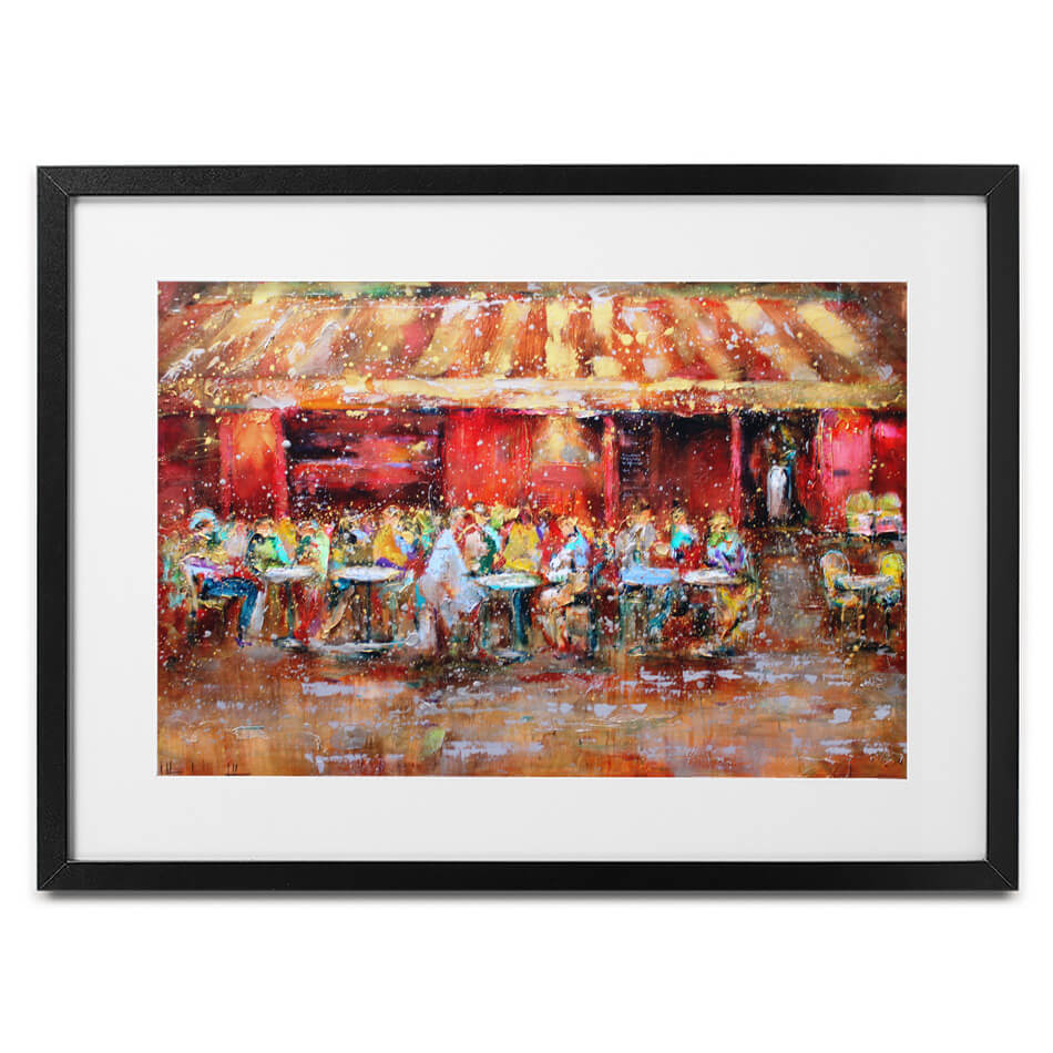Au Petit Montmarte Framed Art Print Au Petit Montmarte Framed Art Print wall art product Studio Paint-Ing