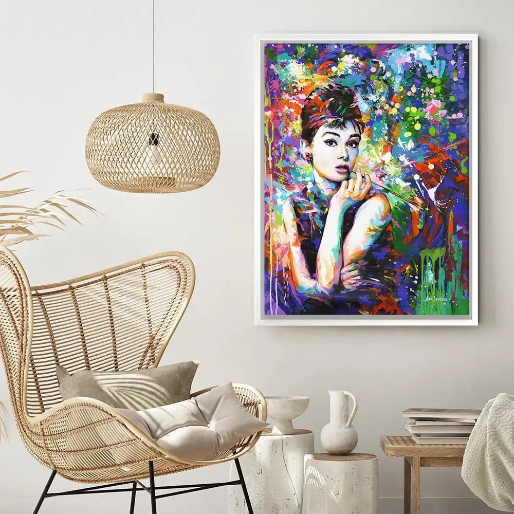Audrey Hepburn Canvas Print Audrey Hepburn Canvas Print wall art product Leon Devenice