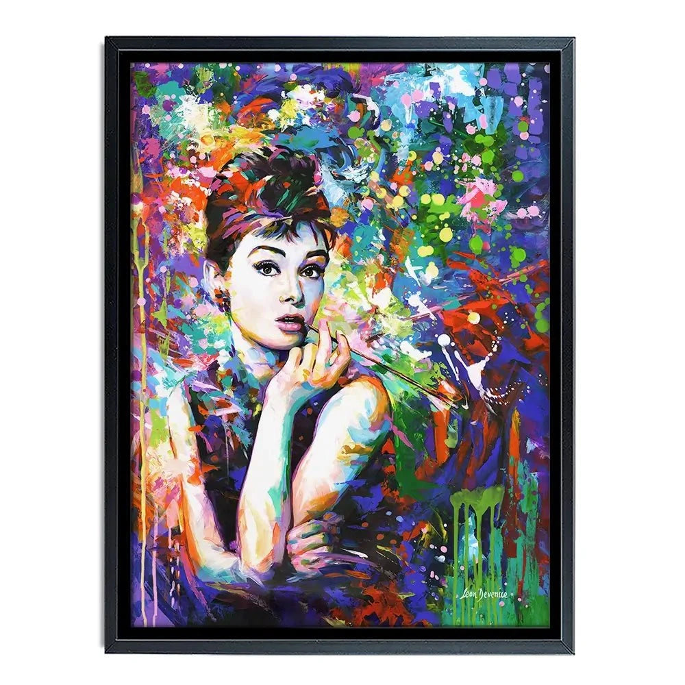 Audrey Hepburn Canvas Print Audrey Hepburn Canvas Print wall art product Leon Devenice