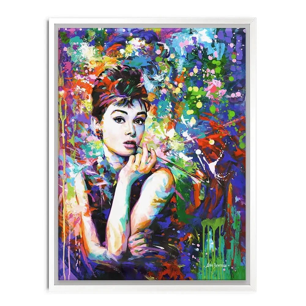 Audrey Hepburn Canvas Print Audrey Hepburn Canvas Print wall art product Leon Devenice