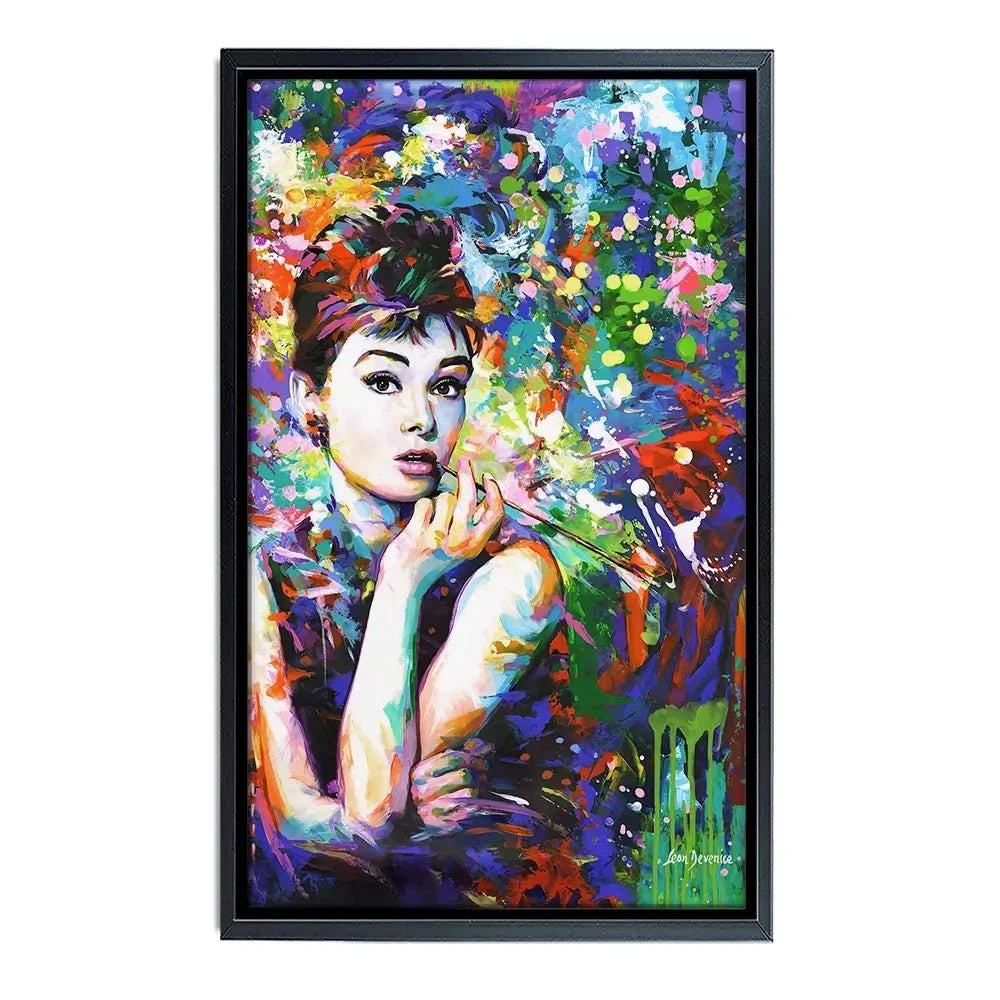 Audrey Hepburn Canvas Print Audrey Hepburn Canvas Print wall art product Leon Devenice