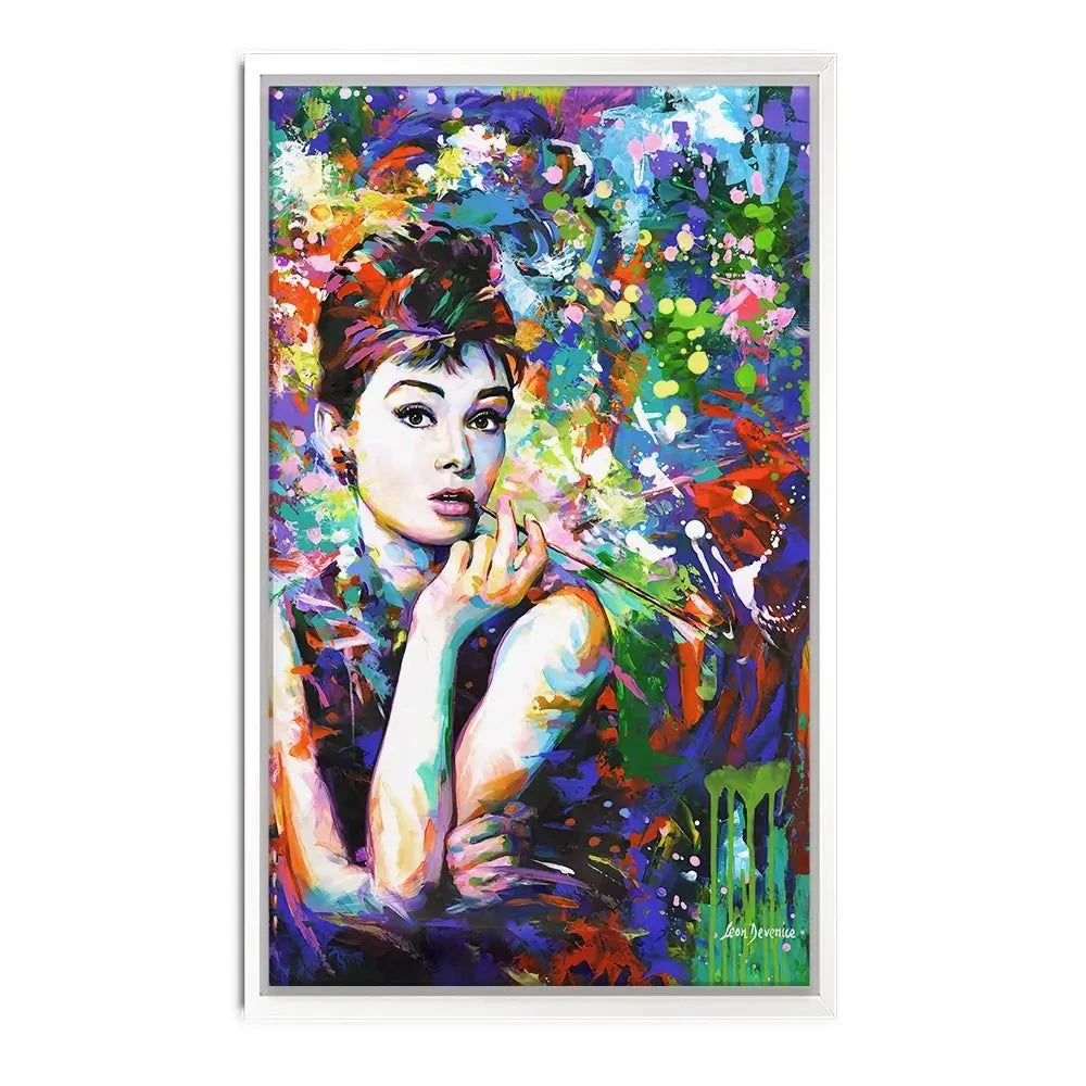 Audrey Hepburn Canvas Print Audrey Hepburn Canvas Print wall art product Leon Devenice