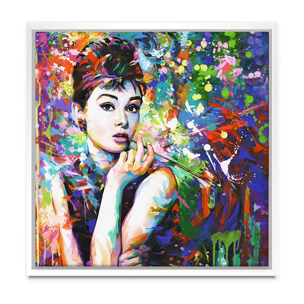 Audrey Hepburn Oversized Canvas Print Audrey Hepburn Oversized Canvas Print wall art product Art Print Shop