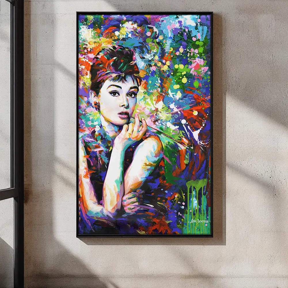 Audrey Hepburn Oversized Canvas Print Audrey Hepburn Oversized Canvas Print wall art product Art Print Shop
