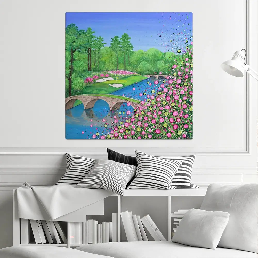 Augusta In Bloom Square Canvas Print Augusta In Bloom Square Canvas Print wall art product Jo Gough