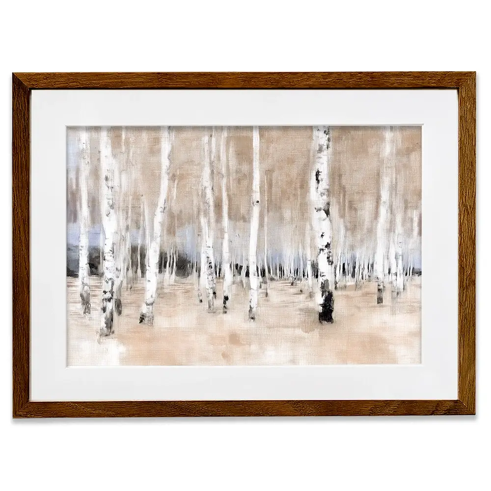 Autumn Birch Grove Framed Art Print Autumn Birch Grove Framed Art Print wall art product Chromatic Storm Studio