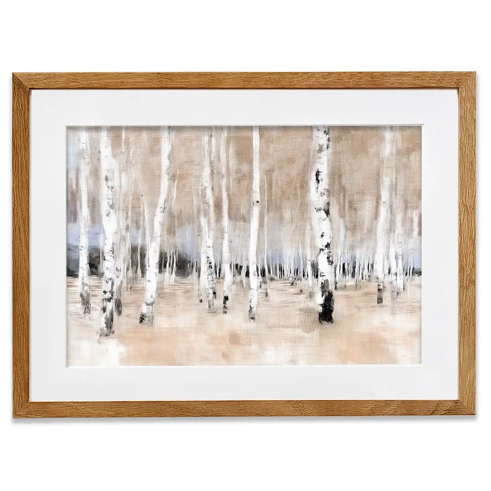 Autumn Birch Grove Framed Art Print Autumn Birch Grove Framed Art Print wall art product Chromatic Storm Studio