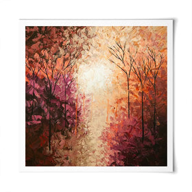 Autumn Breath Square Art Print Autumn Breath Square Art Print wall art product Osnat Tzadok
