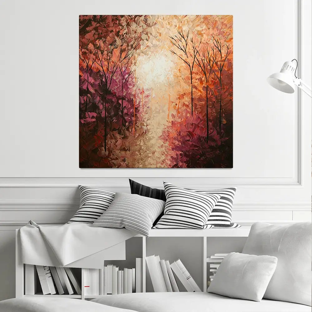 Autumn Breath Square Canvas Print Autumn Breath Square Canvas Print wall art product Osnat Tzadok