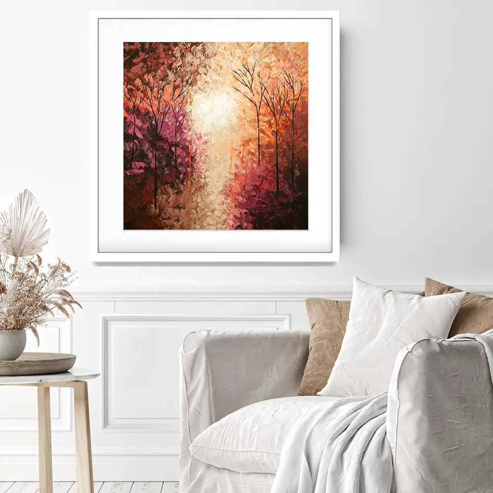 Autumn Breath Square Framed Art Print Autumn Breath Square Framed Art Print wall art product Osnat Tzadok