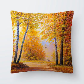 Autumn Forest 2 Cushion Autumn Forest 2 Cushion wall art product Art Print Shop