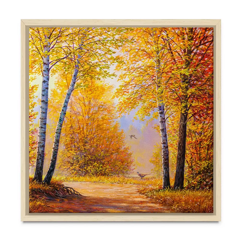 Autumn Forest 2 Square Canvas Print Autumn Forest 2 Square Canvas Print wall art product Art Print Shop