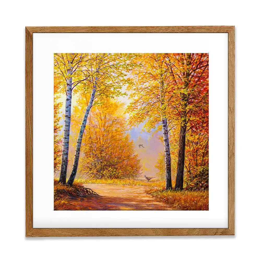 Autumn Forest 2 Square Framed Art Print Autumn Forest 2 Square Framed Art Print wall art product Art Print Shop