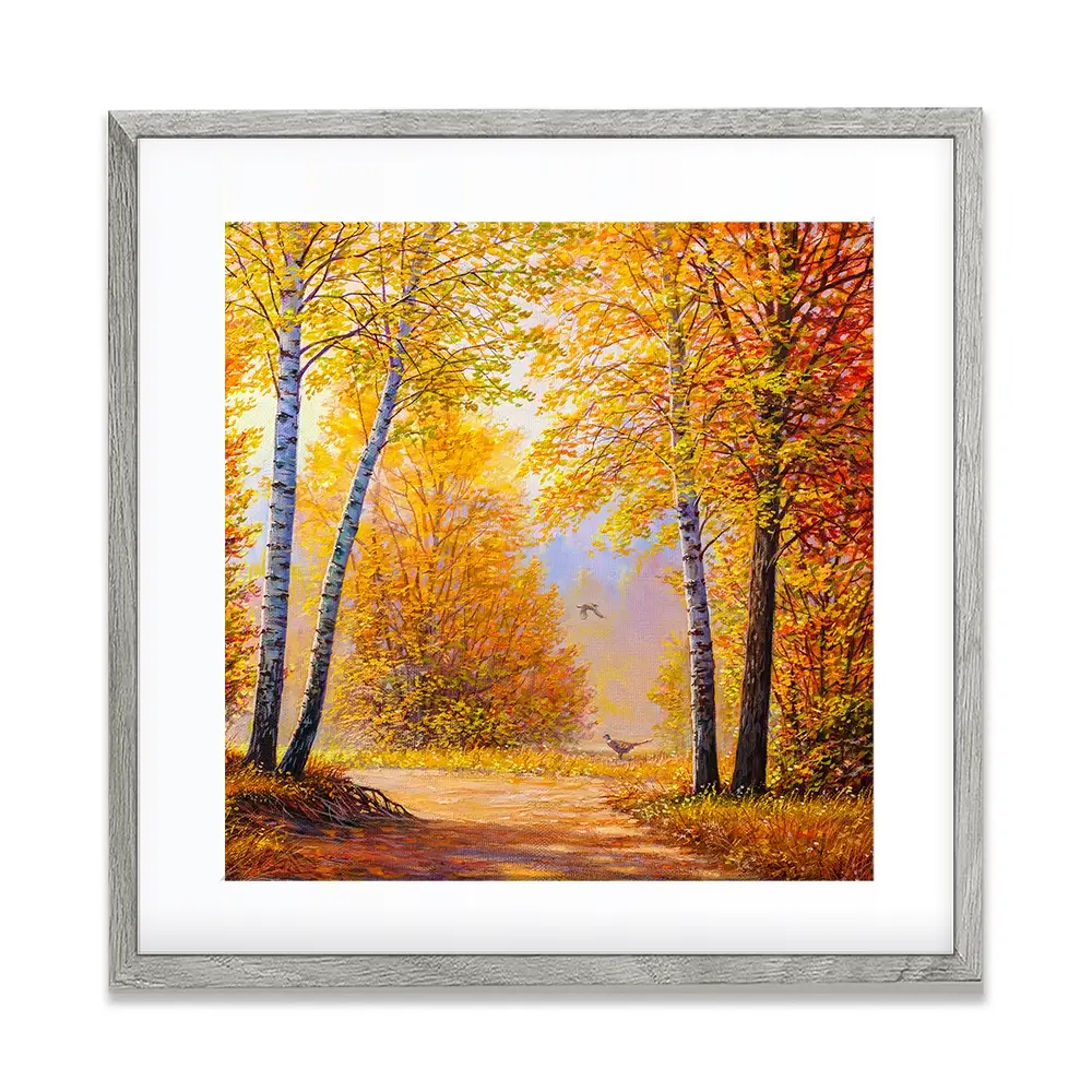 Autumn Forest 2 Square Framed Art Print Autumn Forest 2 Square Framed Art Print wall art product Art Print Shop