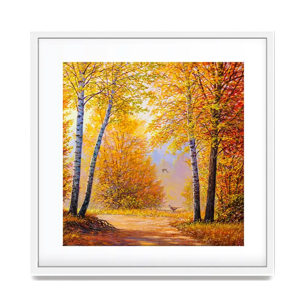 Autumn Forest 2 Square Framed Art Print Autumn Forest 2 Square Framed Art Print wall art product Art Print Shop