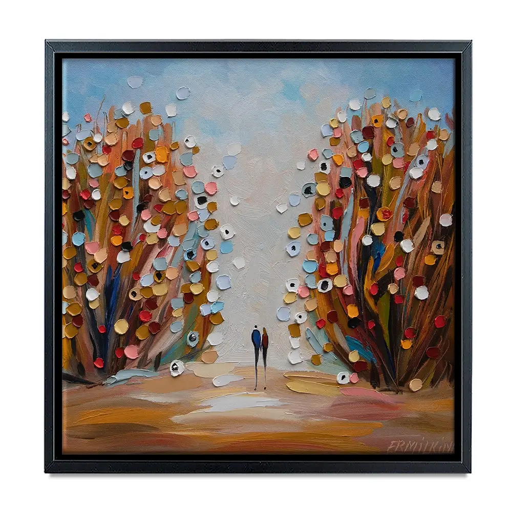 Autumn Garden Square Canvas Print Autumn Garden Square Canvas Print wall art product Ekaterina Ermilkina