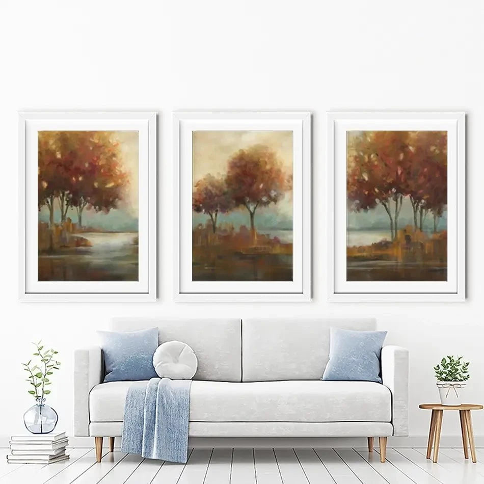 Autumn Lakeside Framed Art Print Trio Autumn Lakeside Framed Art Print Trio wall art product Carol Robinson