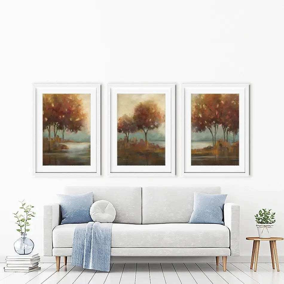 Autumn Lakeside Framed Art Print Trio Autumn Lakeside Framed Art Print Trio wall art product Carol Robinson