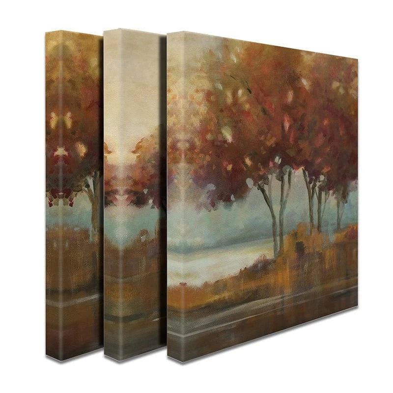 Autumn Lakeside Trio Canvas Print Autumn Lakeside Trio Canvas Print wall art product Carol Robinson