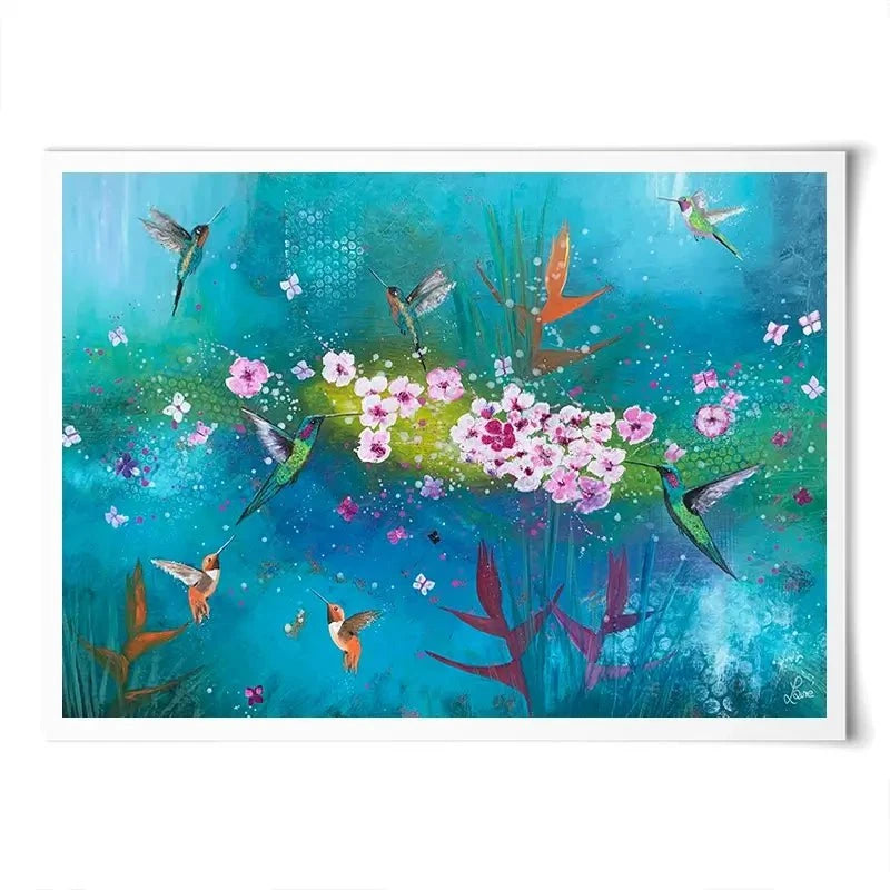 Away With The Fairies Art Print Away With The Fairies Art Print wall art product Laure Bury
