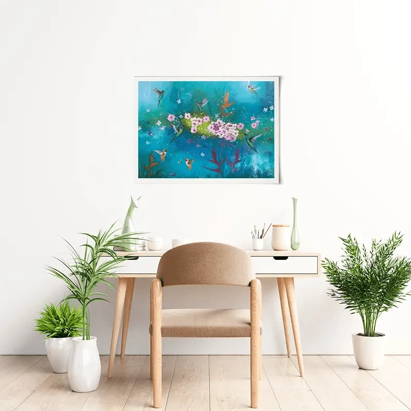 Away With The Fairies Art Print Away With The Fairies Art Print wall art product Laure Bury