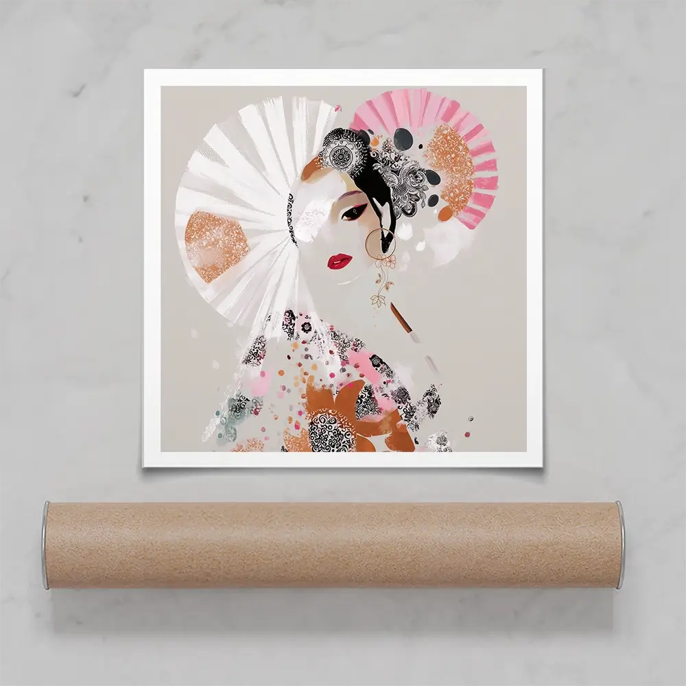 Ayame Square Art Print Ayame Square Art Print wall art product Bella Eve